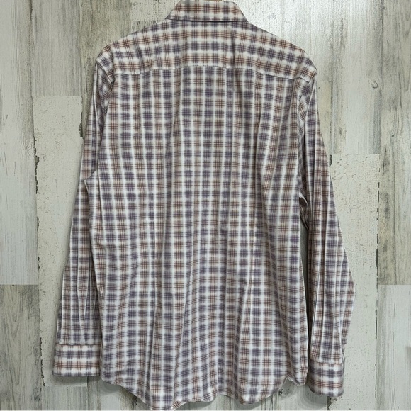 Robert Graham Tailored Fit Button Down Flip Cuff Shirt Mens Size XL - Picture 7 of 12